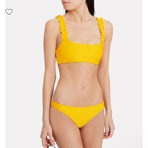 NWT Ellejay Lanai Ruffle Bikini Top